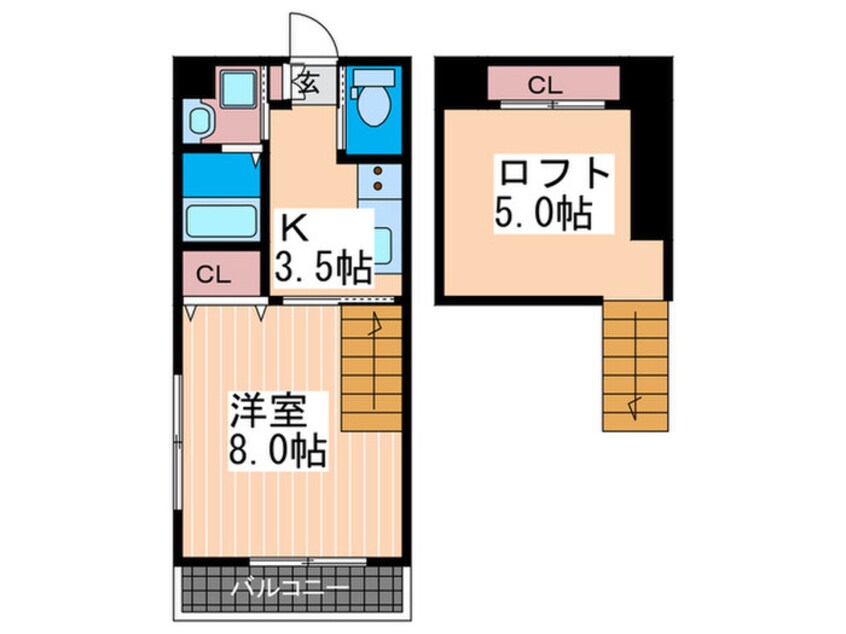 間取図 Vaste　Clair