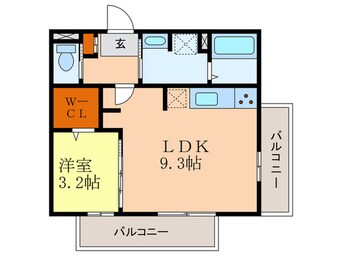 間取図 アップス大町DⅡ