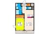 Rosso庚午 1LDKの間取り