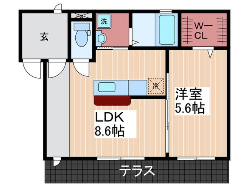 間取図 コ－ジ－コ－ト戸坂