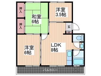 間取図 サンシャイン江波