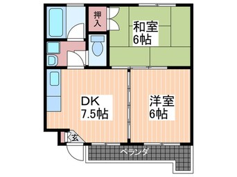 間取図 ハイム青崎Ⅱ