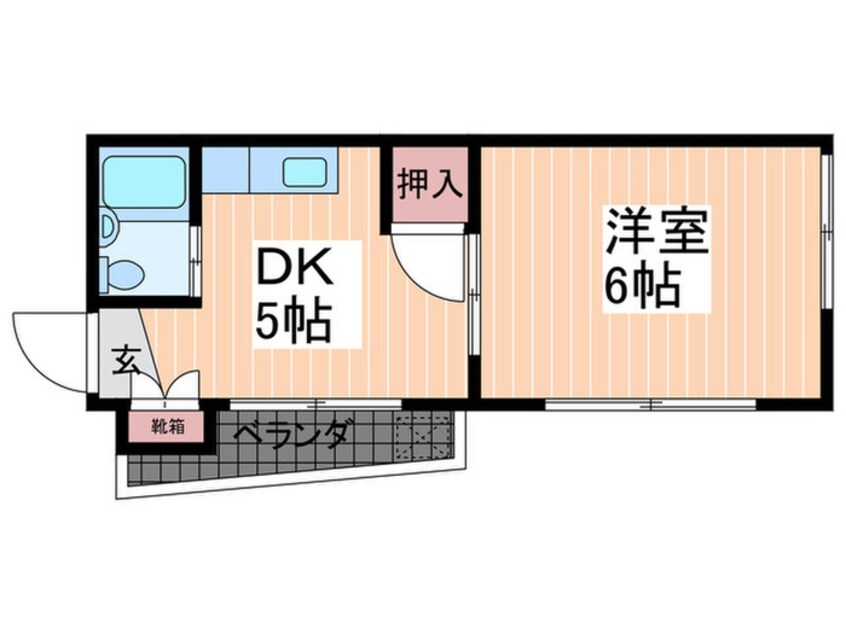 間取図 ハイム青崎Ⅱ