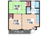 ハイム青崎Ⅱ 2DKの間取り