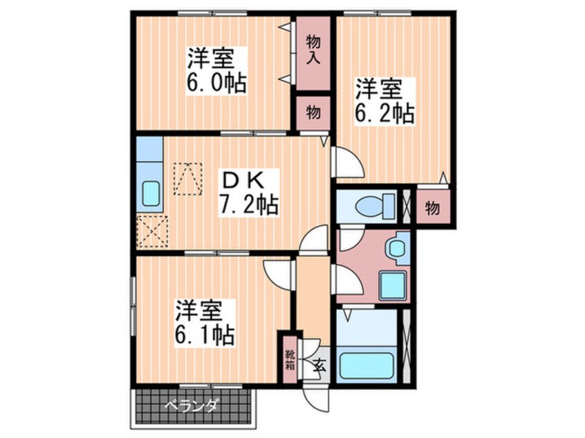 間取図 ア－バインブレスＡ