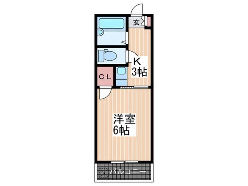 間取図 ビレッジ中央