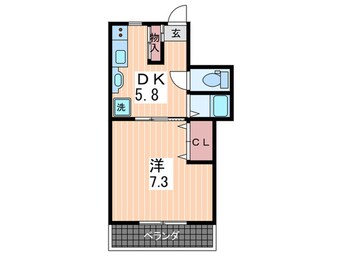 間取図 緑樹園コーポ