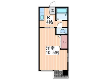 間取図 東白島第５山県ビル