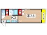 ベリーベルマンション 1Kの間取り