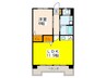 Forest Hills 田方 1LDKの間取り
