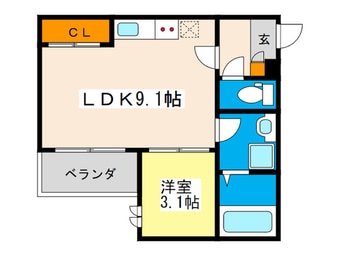 間取図 Regalest Cocon Minamikanon