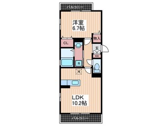 間取図 セジュールピア皆実
