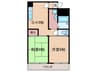 出島ビル 2DKの間取り