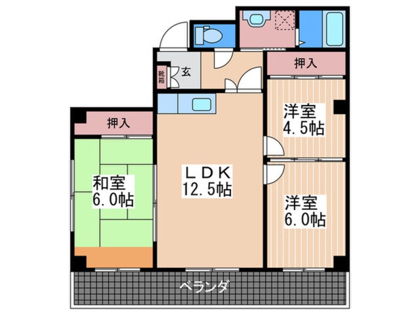 間取図 スパジオカーサ