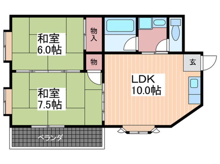 間取図 古川コーポ