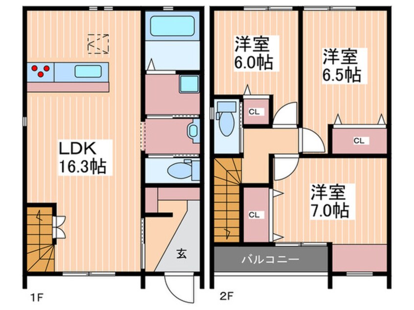 間取図 Casita MikageＪ棟