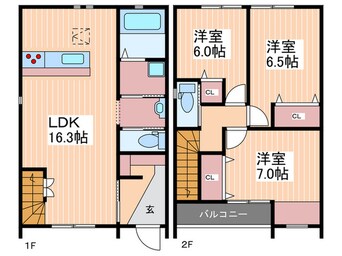 間取図 Casita MikageＪ棟