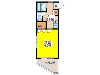 間取図 パームヒルズハラダ