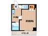 パームヒルズハラダ 1Kの間取り