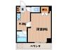 パームヒルズハラダ 1Kの間取り