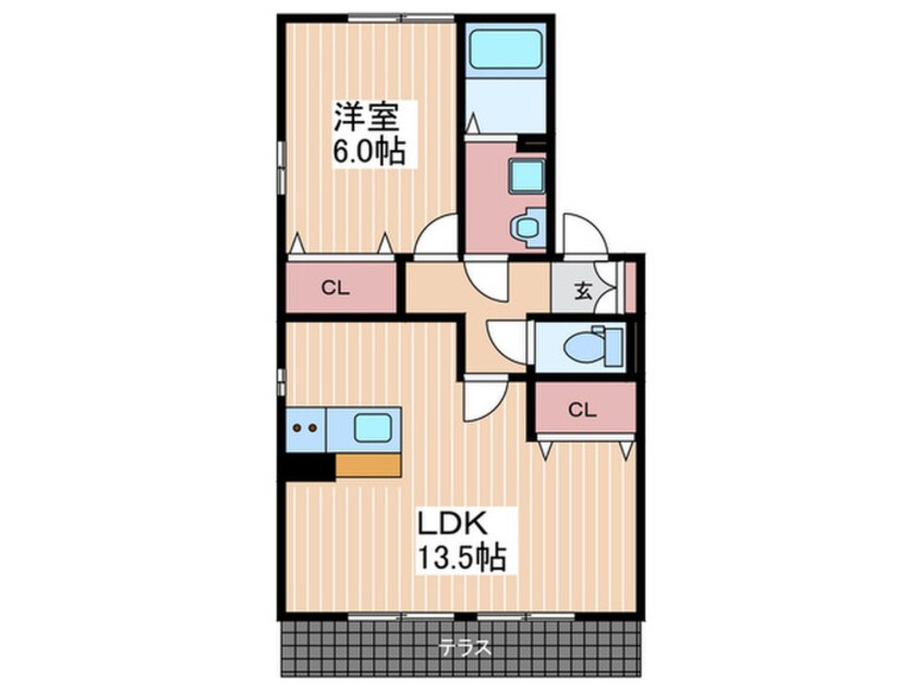 間取図 オレンジハイツ