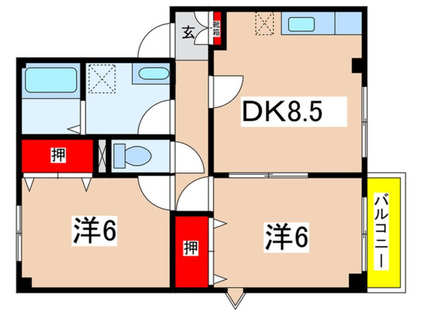 間取図 フォレスト．Ｍ