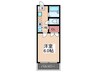 メゾン石井城 1Kの間取り