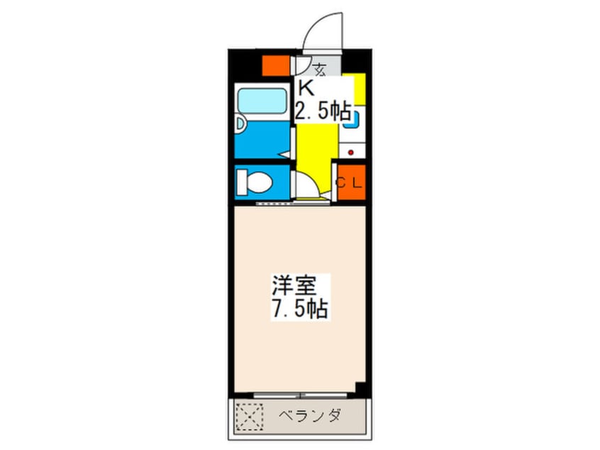 間取図 第５ナカムラビル