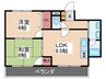 センチュリ－ガ－デン 2LDKの間取り