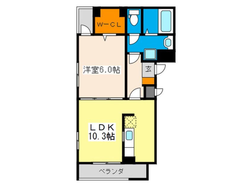 間取図 アベニール南観音