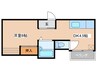 コーポ山源 1DKの間取り