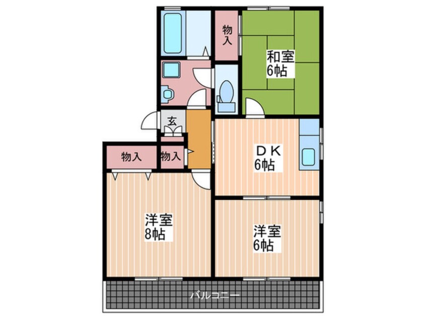 間取図 セゾン高取北