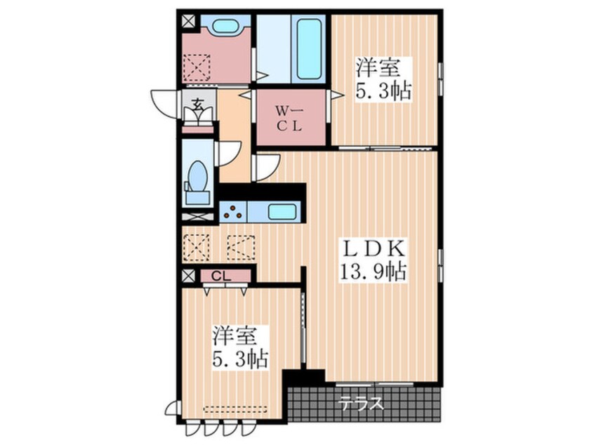 間取図 サンハイム東雲