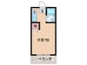 柴崎皆実町ビル 1Rの間取り