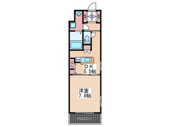間取図 グラビスコート八丁堀（３０３）