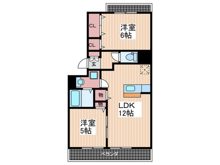 間取り図 Ｋフル－ル