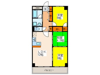 間取図 グリ－ンコ－ト井口