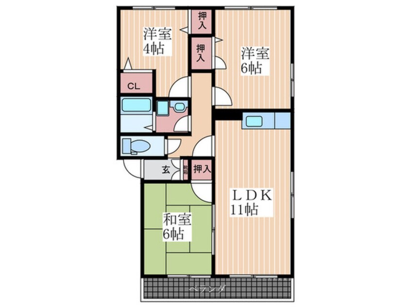 間取図 カルムＦＭ