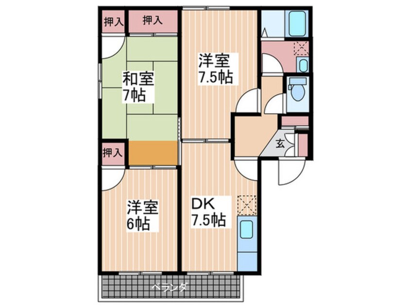 間取図 コーポＦ.Ｍ.Ａ