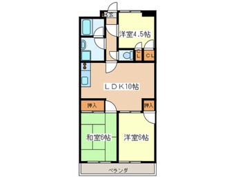 間取図 サンシティー十日市