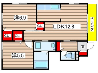 間取図 シャーメゾン平和台ＡＢＣ