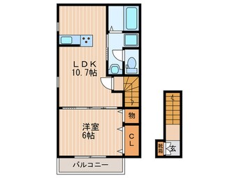 間取図 ハイツ海田稲荷町