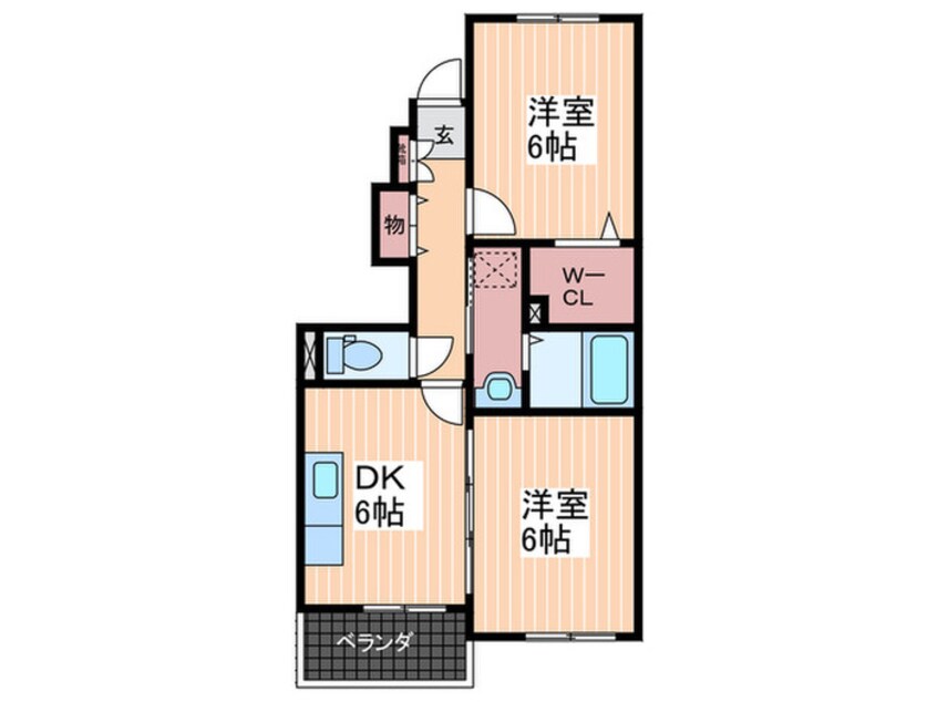 間取図 アップルト－ン