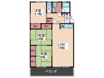 間取図 メゾンボヌ－ル