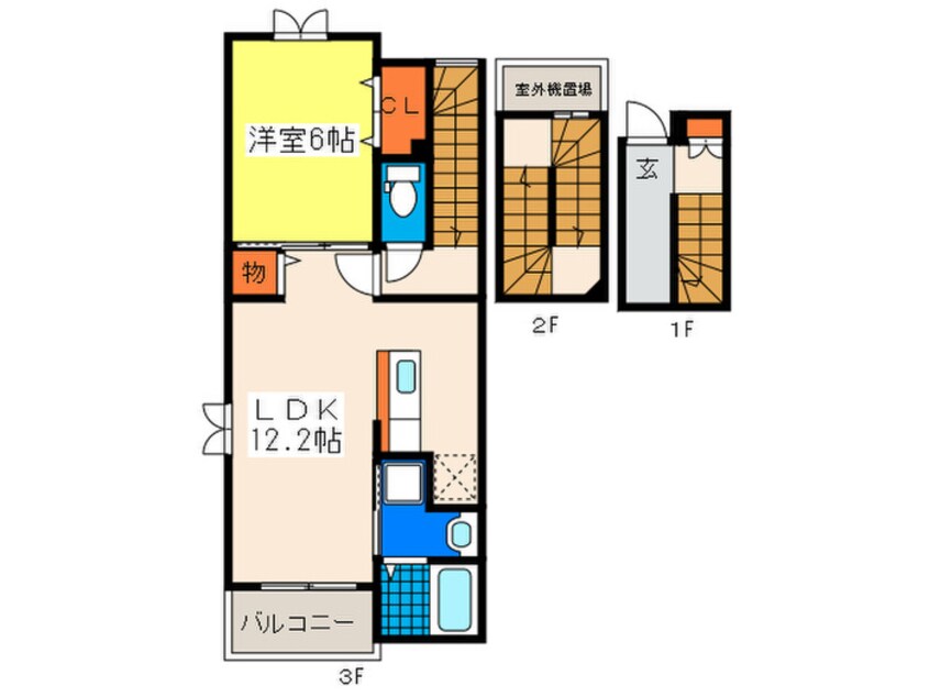 間取図 メゾンドペルレ住村Ⅱ