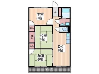 間取図 ブランシェ牛田