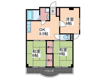 間取図 ブランシェ牛田