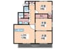 カンファタブル２ 3LDKの間取り