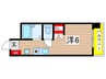 古市シールド 1Rの間取り