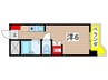 古市シールド 1Rの間取り